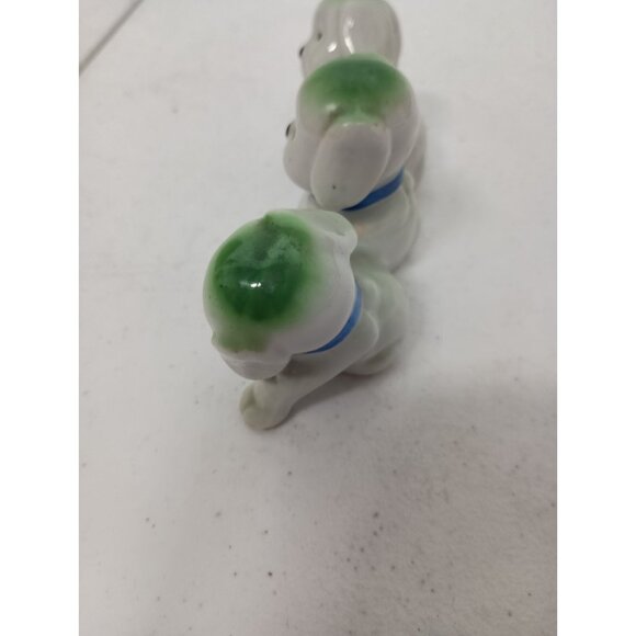 Vintage Japanese Pottery Poppies Poppy Dog Trio Ceramic Figurine - Picture 4 of 10